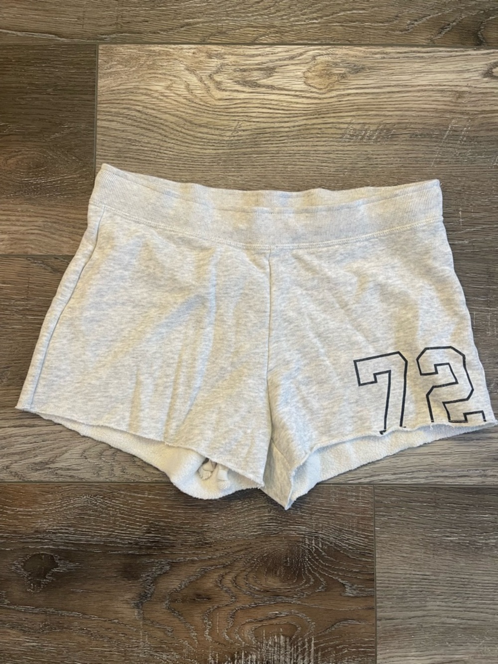 Hollister Light Gray Athletic Lounge Shorts with '72' Detail like new size XS